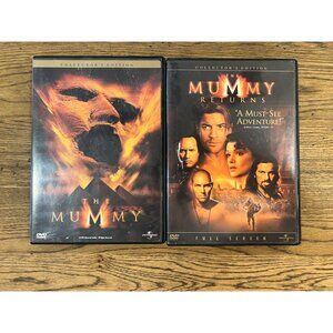 The Mummy & The Mummy Returns DVD Collectors Edition Adventure Movie Pre-Owned